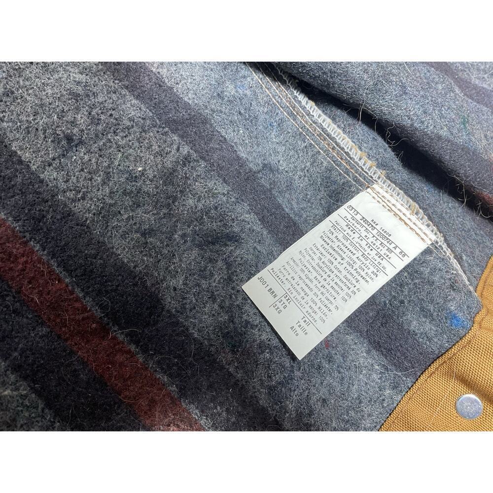 Carhartt Vintage Detroit J001 Mens Workwear Jacket Size 3XL Tall Blanket Lined - Picture 12 of 16
